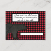 Lumberjack Pset Black Beer Baby Boy Diaper Raffle Informatiekaartje (Achterkant)