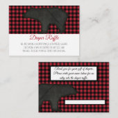 Lumberjack Pset Black Beer Baby Boy Diaper Raffle Informatiekaartje (Voorkant / Achterkant)