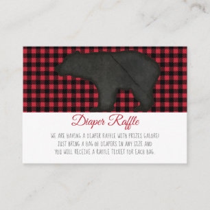 Lumberjack Pset Black Beer Baby Boy Diaper Raffle Informatiekaartje