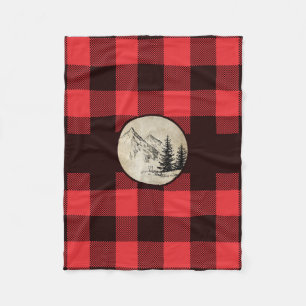 Lumberjack Pset Fleece Blanket Mountain en Trees