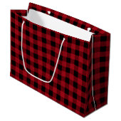 Lumberjack Pset, Red en Black Plays Cadeaus Bag Groot Cadeauzakje (Voorkant Gekanteld)