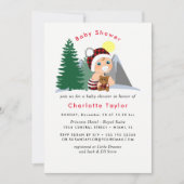 Lumberjack Red Black Plaid Schattige Baby shower Kaart (Voorkant)