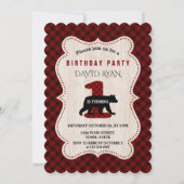 Lumberjack Red Buffalo Beer Verjaardag ONE Kaart (Voorkant)