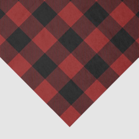 Lumberjack Red Buffalo Play Tissuepapier (Detail)