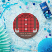 Lumberjack Red Buffalo Pset Baby Boy Shower Bord (Feest)