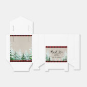 Lumberjack Red Pset Baby shower Favor Box Bedankdoosjes (Uitgevouwen)