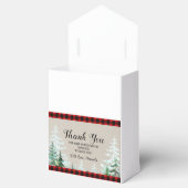 Lumberjack Red Pset Baby shower Favor Box Bedankdoosjes (Geopend)