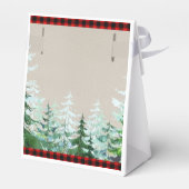 Lumberjack Red Pset Baby shower Favor Box Bedankdoosjes (Achterkant)