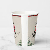 Lumberjack Red Pset Mountain Forest Papieren Bekers (Links)