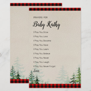 Lumberjack Red Pset Prayers voor Baby