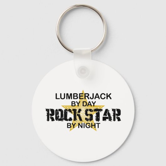 Lumberjack Rock Star by Night Sleutelhanger (Voorkant)
