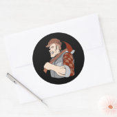lumberjack ronde sticker (Envelop)