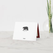 Lumberjack Rood Zwart Buffel Plaid Verjaardag Bedankkaart (Achterkant)