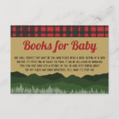 Lumberjack rustieke Woodland boeken voor Baby invo Informatiekaartje (Voorkant)