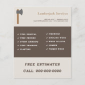 Lumberjack Services Flyer (Voorkant)