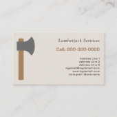 Lumberjack Services Visitekaartje (Voorkant)