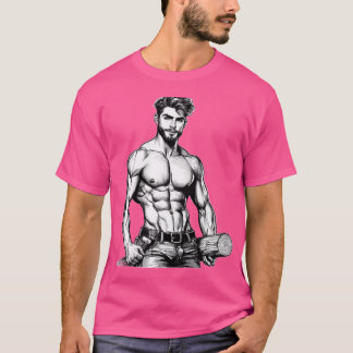 Lumberjack Spierkracht LGBTQ Gay Pride KleurIn De T-shirt