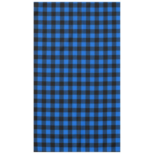 Lumberjack Style - blauwe stof + uw ideeën Tafelkleed (Voorkant)