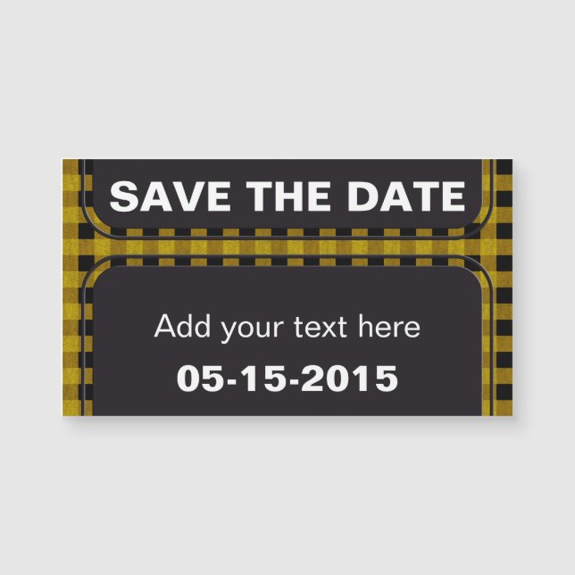 Lumberjack Style - gele stof + uw ideeën (Voorkant)