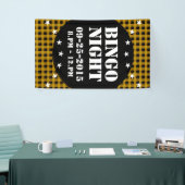 Lumberjack Style - gele stof + uw ideeën Spandoek (Beurs)