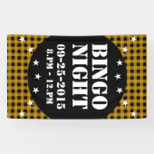 Lumberjack Style - gele stof + uw ideeën Spandoek (Horizontaal)