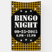 Lumberjack Style - gele stof + uw ideeën Spandoek (Verticaal)