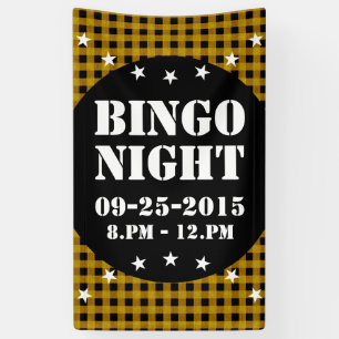 Lumberjack Style - gele stof + uw ideeën Spandoek