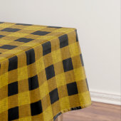 Lumberjack Style - gele stof + uw ideeën Tafelkleed (Voorbeeld)