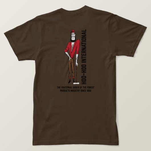 Lumberjack T-shirt ontwerp (Design achterkant)