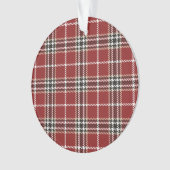 Lumberjack Tartan Pset Custom Holiday Tree Orname Ornament (voorkant)
