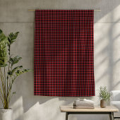 Lumberjack Throw – Rood zwart gespeeld voor gezell Fleece Deken