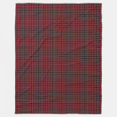 Lumberjack Throw – Rood zwart gespeeld voor gezell Fleece Deken (Voorkant)