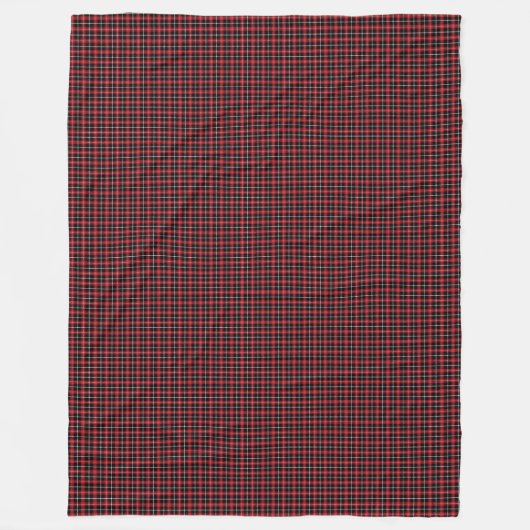 Lumberjack Throw – Rood zwart gespeeld voor gezell Fleece Deken (Voorkant)
