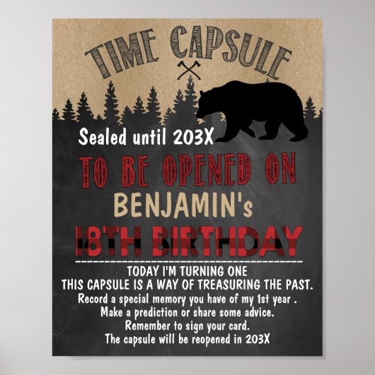 Lumberjack Time Capsule Sign./Poster Poster (Voorkant)