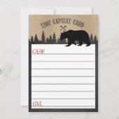 Lumberjack time capsulevaart kaart (Voorkant)