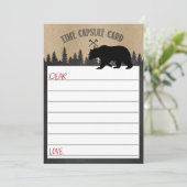 Lumberjack time capsulevaart kaart (Staand voorkant)