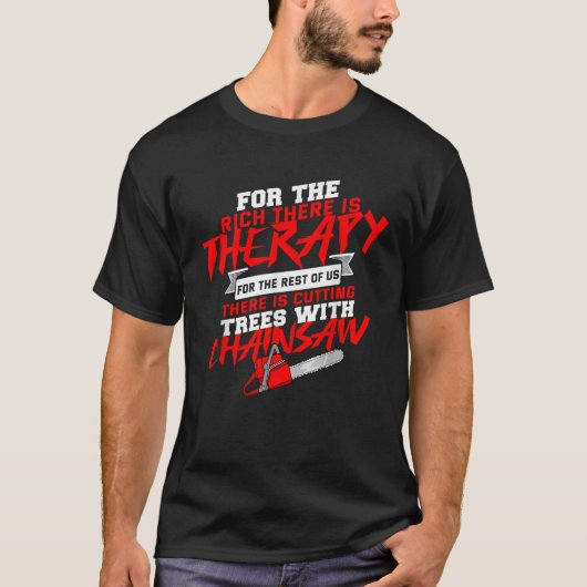Lumberjack Tool Trunk Chainsaw Dangerous T Shirt (Voorkant)