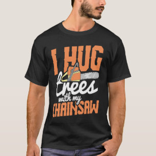 Lumberjack Tool Trunk Chainzaag gevaarlijk T-shirt