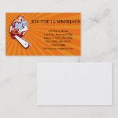 Lumberjack Tree chirurg Arborist Chainzaag Retro Visitekaartje (Voorkant / Achterkant)