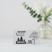 Lumberjack Tree Service Business Card Visitekaartje (Staand voorkant)