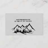 Lumberjack Tree Service Business Card Visitekaartje (Achterkant)