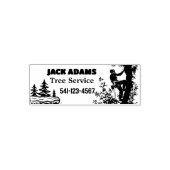 Lumberjack Tree Service Zelfinktende Stempel (Design)
