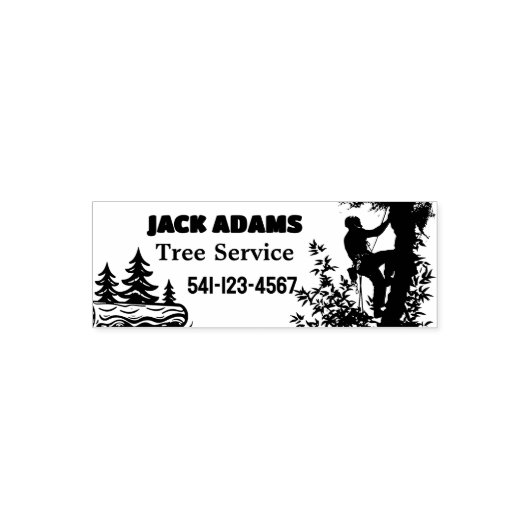 Lumberjack Tree Service Zelfinktende Stempel (Design)