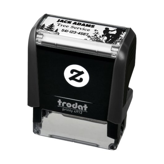 Lumberjack Tree Service Zelfinktende Stempel (Product)