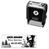 Lumberjack Tree Service Zelfinktende Stempel (In situ)