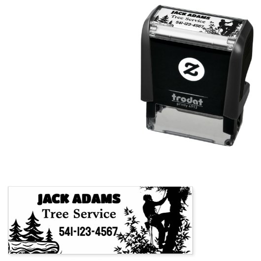 Lumberjack Tree Service Zelfinktende Stempel (In situ)