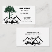 Lumberjack Tree-Visitekaartje Visitekaartje (Voorkant / Achterkant)