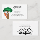 Lumberjack Tree-Visitekaartje Visitekaartje (Voorkant / Achterkant)