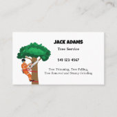 Lumberjack Tree-Visitekaartje Visitekaartje (Voorkant)