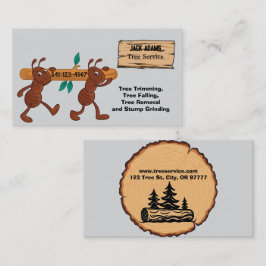 Lumberjack Tree-Visitekaartje Visitekaartje